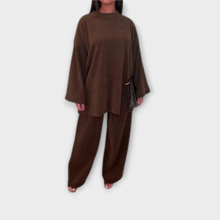 Ingrid - Plus Size Set with Smooth Ribbing