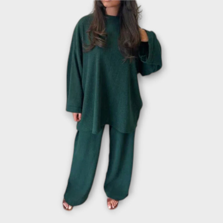 Ingrid - Plus Size Acanalado Souprava