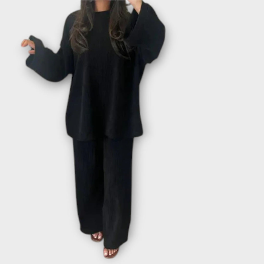 Ingrid - Plus Size Set with Smooth Ribbing