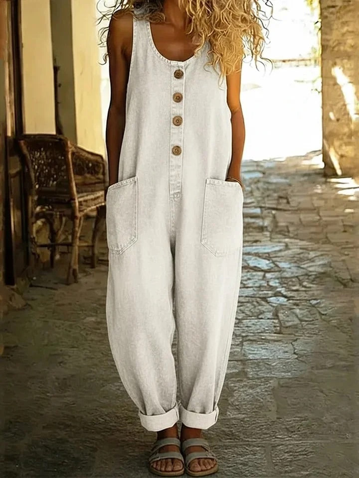 Graça - Vintage Washed Denim Overál