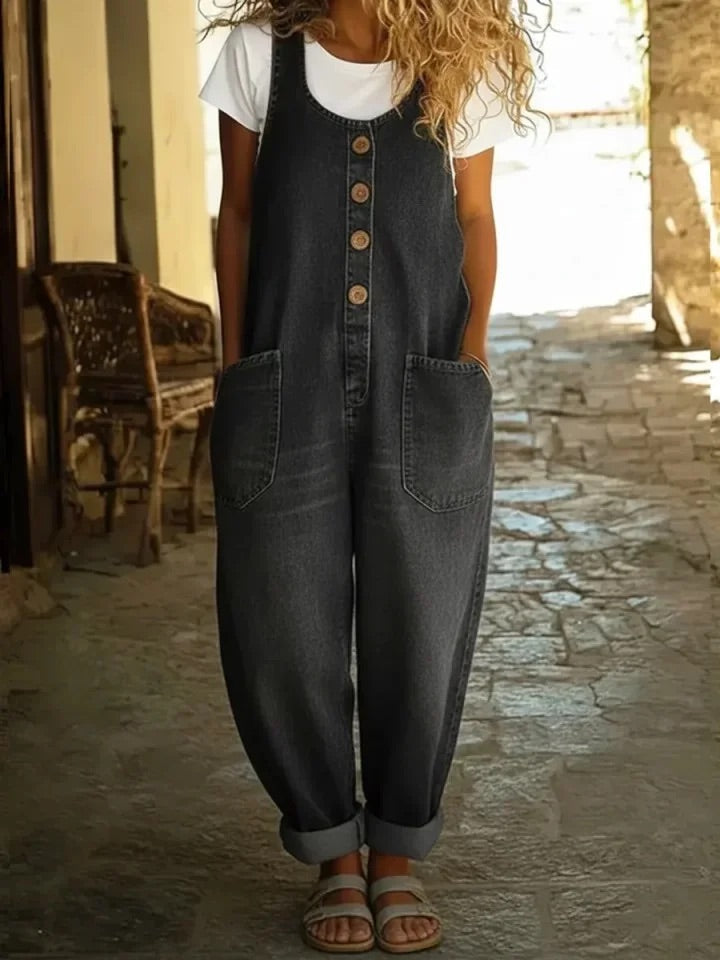 Graça - Vintage Washed Denim Overál
