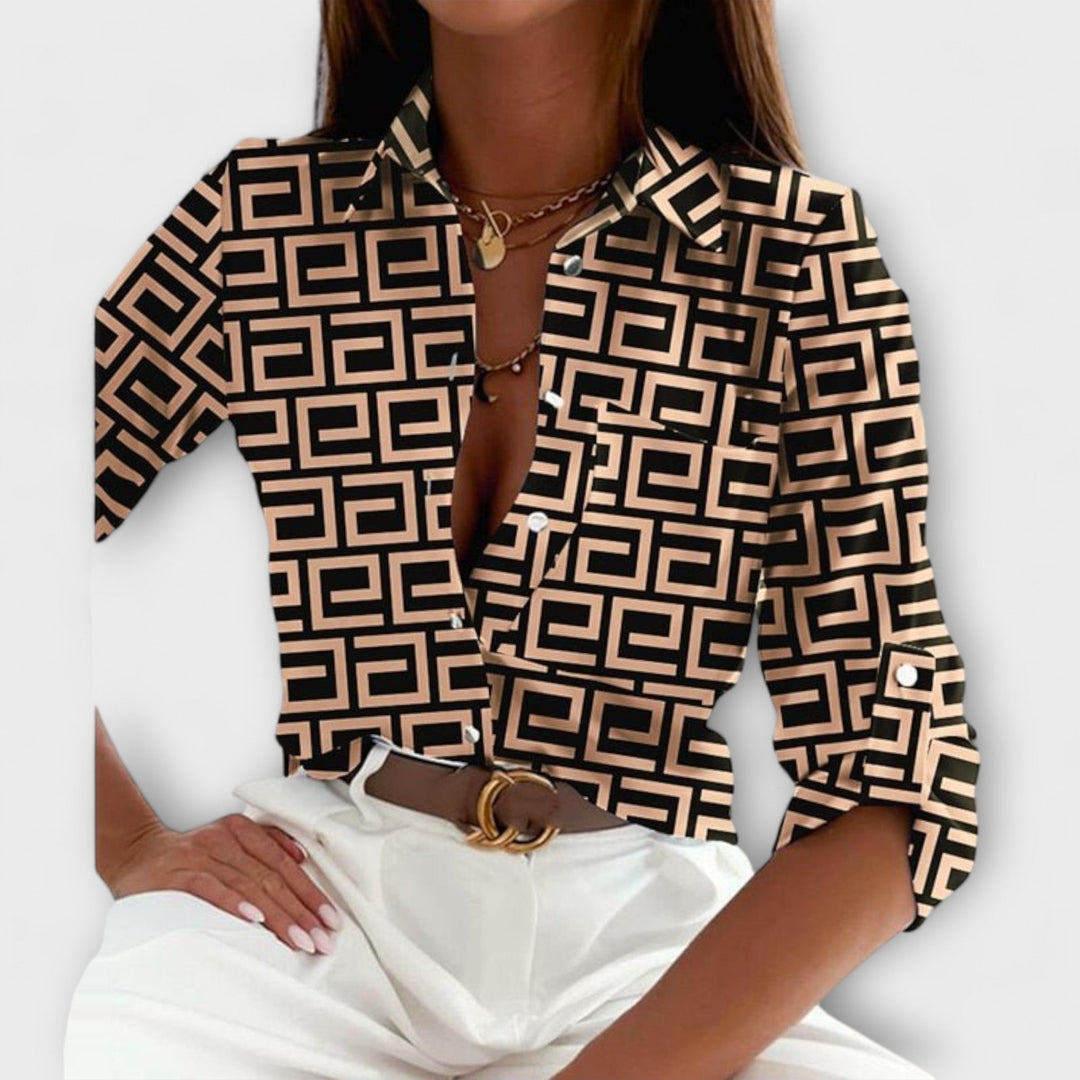 Romina - Halenka s klasickým límcem