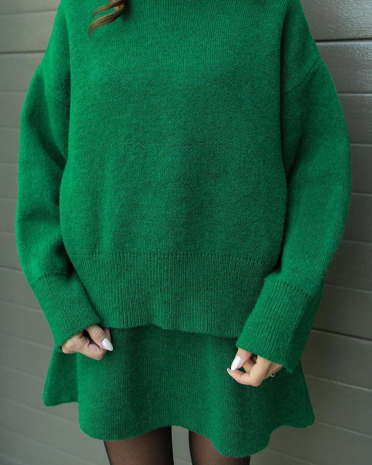 Lara - Podzimní Pletený Set