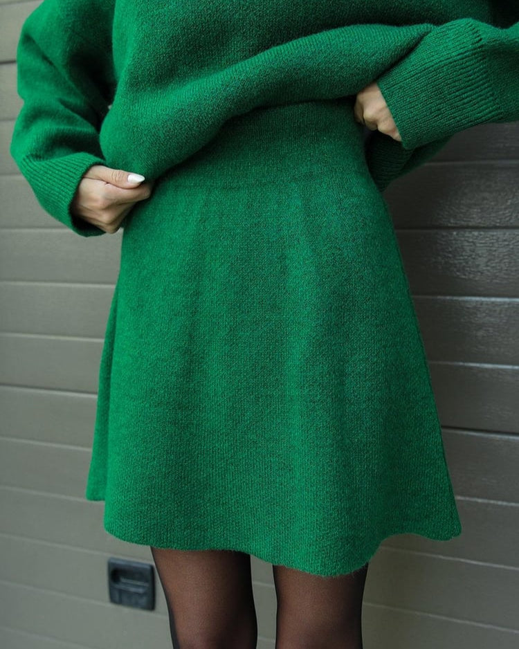 Lara - Podzimní Pletený Set